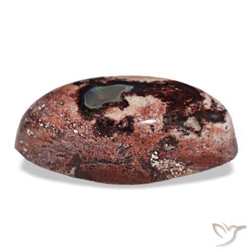 12.75캐럿 천연 멀티컬러 파이어 오팔, 마퀴즈, 22.6×12.4 mm, 불투명체