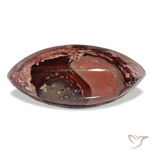 15.89ct 멀티컬러 파이어 오팔, 마퀴즈, 불투명체