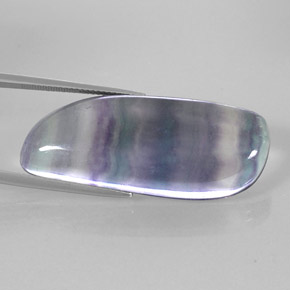 42.51캐럿 천연 멀티컬러 플루오라이트, 멋진 모양, 39.2×16.4 mm, 투명한