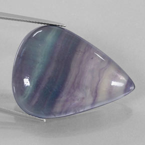 58.44캐럿 천연 멀티컬러 플루오라이트, 투명한, 33.5×25.7 mm, 투명/반투명