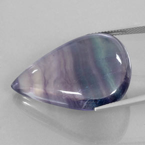 58.44캐럿 천연 멀티컬러 플루오라이트, 투명한, 33.5×25.7 mm, 투명/반투명