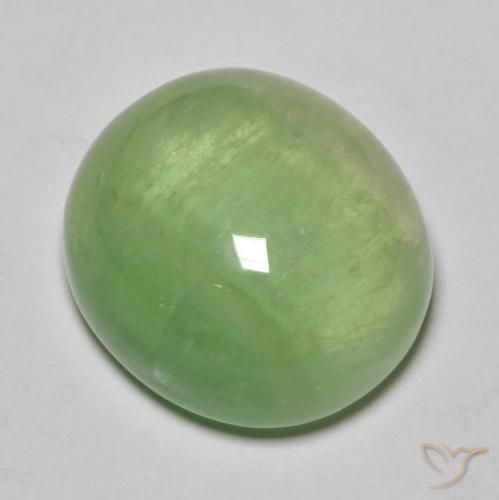 26.52ct 자연스러운 페어 그린 형석, 타원형, 투명한