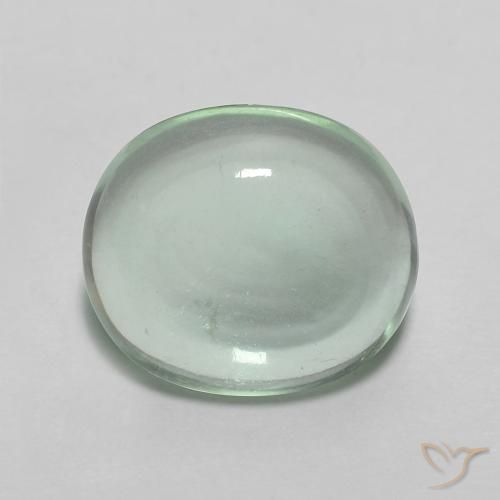 3.18ct 자연스러운 민트 그린 형석, 타원형, 투명한