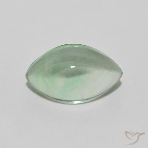 4.01ct 자연스러운 흙빛 녹색 형석, 보석, 투명한