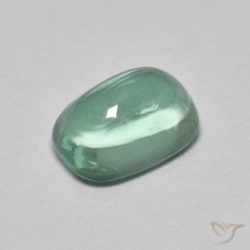 2.54ct 자연스러운 블루 그린 형석, 방석, 투명한
