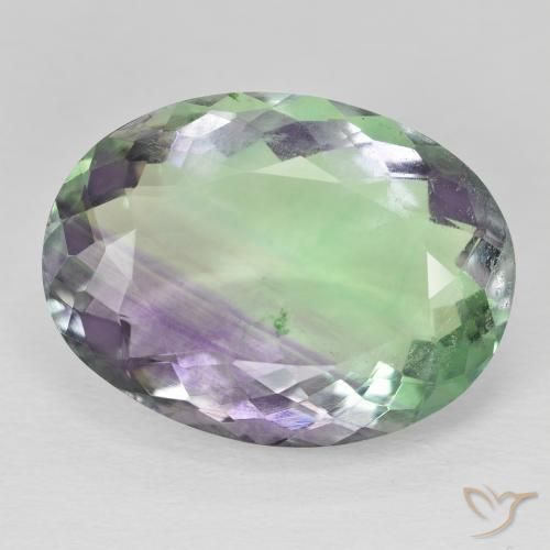 30.11ct 자연스러운 다색 형석, 타원형, SI