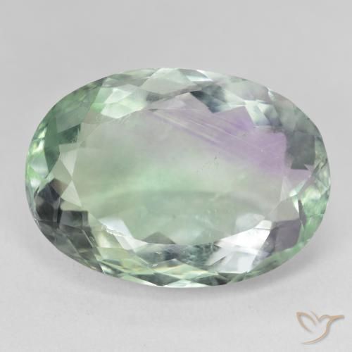 28.28ct 자연스러운 다색 형석, 타원형, SI