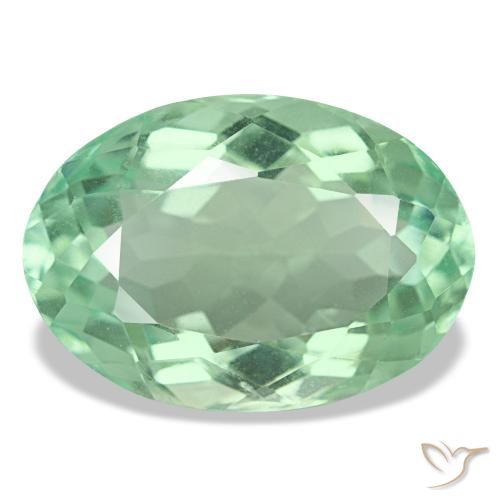 11.73ct 그린 플루오라이트, 오벌, VS
