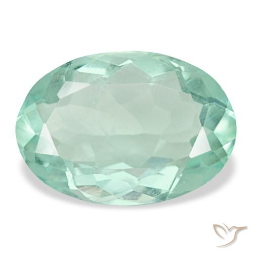 8.57ct 터키석 플루오라이트, 오벌, VVS-VS