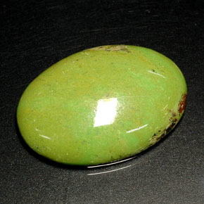 18.18캐럿 천연 애플 그린 가스페이트, 타원형 컷, 24.8×18 mm, 불투명체