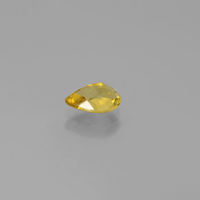 0.63캐럿 천연 옐로우 골든 베릴, 배 모양, 6.9×5 mm, VVS