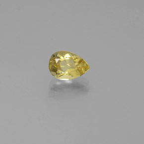 0.70캐럿 천연 옐로우 골든 베릴, 배 모양, 7.2×5.1 mm, VVS