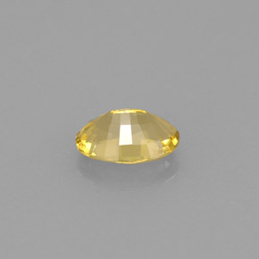 0.68캐럿 천연 옐로우 골든 베릴, 타원형 컷, 6.9×5.1 mm, VVS-VS
