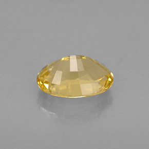 0.76캐럿 천연 옐로우 골든 베릴, 타원형 컷, 7×5.2 mm, VVS-VS