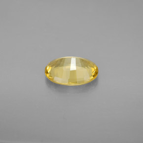 0.93캐럿 천연 옐로우 골든 베릴, 타원형 컷, 8×6 mm, VVS