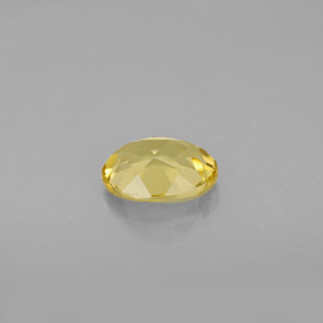 0.97캐럿 천연 옐로우 골든 베릴, 타원형 컷, 7.6×6 mm, VVS