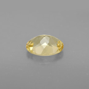 0.99캐럿 천연 옐로우 골든 베릴, 타원형 컷, 7.9×5.9 mm, VVS