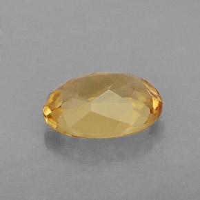 0.99캐럿 천연 옐로우 골든 베릴, 타원형 컷, 7.7×5.8 mm, VVS-VS
