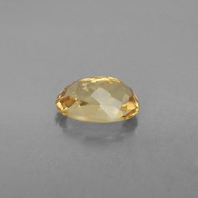 2.23캐럿 천연 옐로우 골든 베릴, 타원형 컷, 10×7.1 mm, VVS