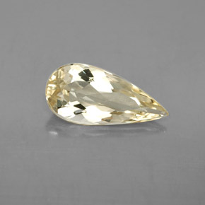 2.31캐럿 천연 옐로우 골든 베릴, 배 모양, 14.7×7 mm, VVS