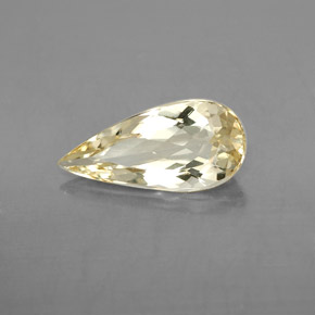 2.31캐럿 천연 옐로우 골든 베릴, 배 모양, 14.7×7 mm, VVS