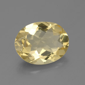 2.95캐럿 천연 옐로우 골든 베릴, 타원형 컷, 11.3×8.8 mm, VVS-VS