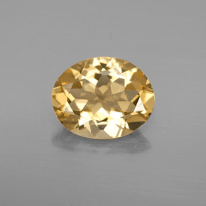 2.60캐럿 천연 옐로우 골든 베릴, 타원형 컷, 10.8×8.7 mm, VS