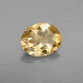 2.60캐럿 천연 옐로우 골든 베릴, 타원형 컷, 10.8×8.7 mm, VS