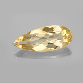 4.78캐럿 천연 옐로우 골든 베릴, 배 모양, 20.1×8.3 mm, VVS