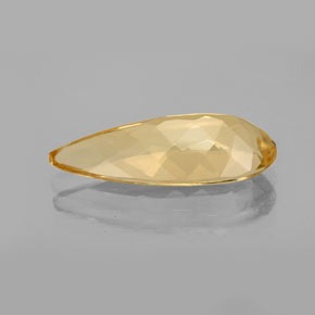 4.92캐럿 천연 옐로우 골든 베릴, 배 모양, 19.3×8.2 mm, VVS-VS