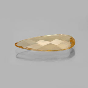 3.82캐럿 천연 옐로우 골든 베릴, 배 모양, VVS