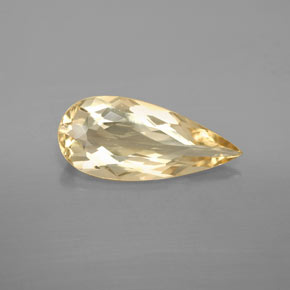 3.30캐럿 천연 옐로우 골든 베릴, 배 모양, 17.9×7.9 mm, VS