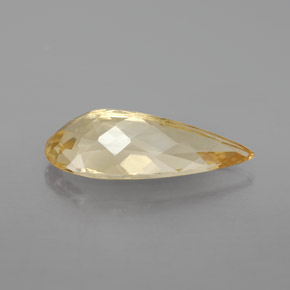 3.97캐럿 천연 옐로우 골든 베릴, 배 모양, 18×8.1 mm, VS