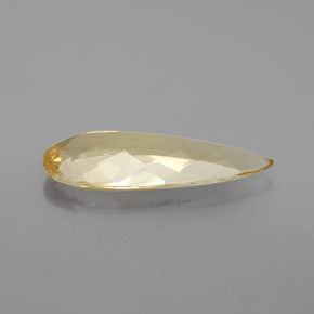 3.75캐럿 천연 노란색 골든 베릴, 배 모양, VVS