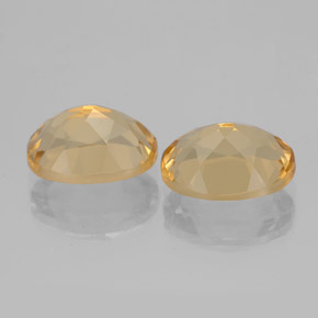캐럿 천연 옐로우 골든 베릴 보석, 타원형 컷, 9×6.9 mm, VVS-VS