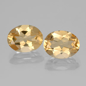캐럿 천연 옐로우 골든 베릴 보석, 타원형 컷, 9×7 mm, VVS-VS