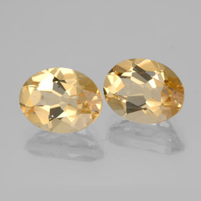 캐럿 천연 옐로우 골든 베릴 보석, 타원형 컷, 9×7 mm, VVS-VS