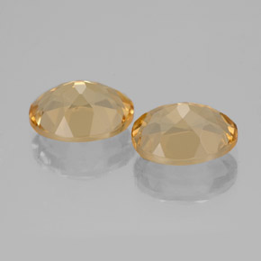 캐럿 천연 옐로우 골든 베릴 보석, 타원형 컷, 9×7 mm, VVS-VS