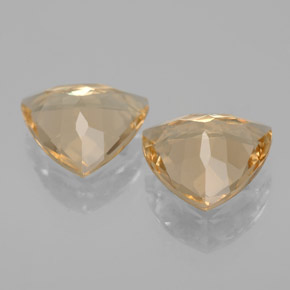 캐럿 천연 옐로우 골든 베릴 보석, 트릴리언, 9.1×8.9 mm, VVS