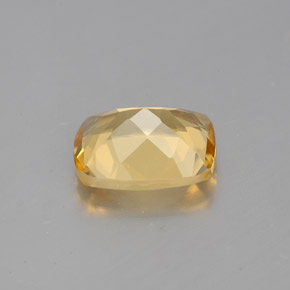 1.81캐럿 천연 옐로우 골든 베릴, 쿠션 컷, 8.9×7.1 mm, VS