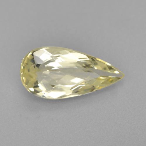 1.51캐럿 천연 라이트 옐로우 골든 베릴, 배 모양, 12×6 mm, VVS-VS