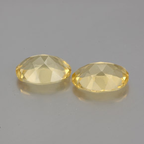 캐럿 천연 옐로우 골든 베릴 보석, 타원형 컷, 8×6.1 mm, VVS