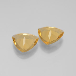 캐럿 천연 옐로우 골든 베릴 보석, 트릴리언, 9.3×9 mm, VVS