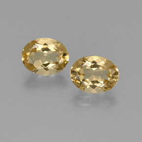 4.35캐럿 천연 옐로우 골든 베릴 보석, 타원형 컷, 10×7.9 mm, VVS-VS