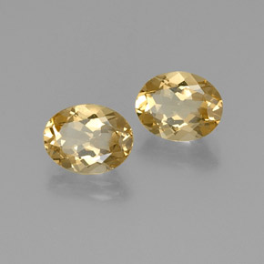 4.35캐럿 천연 옐로우 골든 베릴 보석, 타원형 컷, 10×7.9 mm, VVS-VS