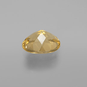 2.29캐럿 천연 옐로우 골든 베릴, 타원형 컷, 9.7×7.8 mm, VVS