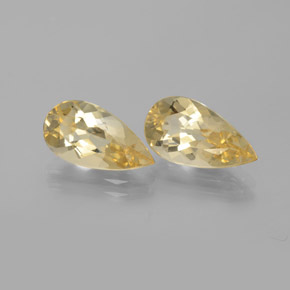 캐럿 천연 노란색 골든 베릴 보석, 배 모양, VVS