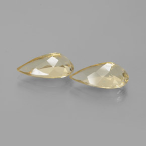 캐럿 천연 노란색 골든 베릴 보석, 배 모양, VVS