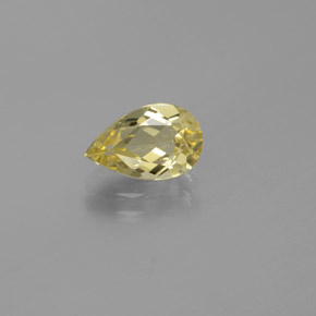 1.11캐럿 천연 옐로우 골든 베릴, 배 모양, 9×5.7 mm, VVS-VS
