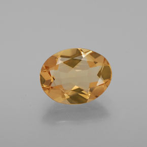 1.46캐럿 천연 미디엄 오렌지 골든 베릴, 타원형 컷, 9.2×7.1 mm, VVS-VS